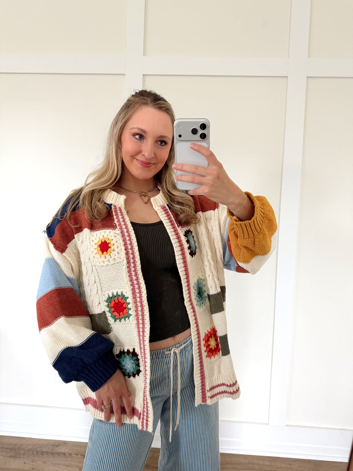 Elowen Patchwork Open Cardigan