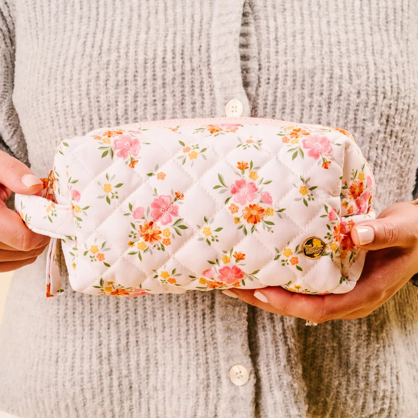Ellison Quilted Cosmetic Pouch