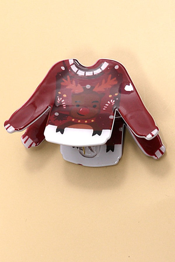 Ugly Sweater Claw Clip