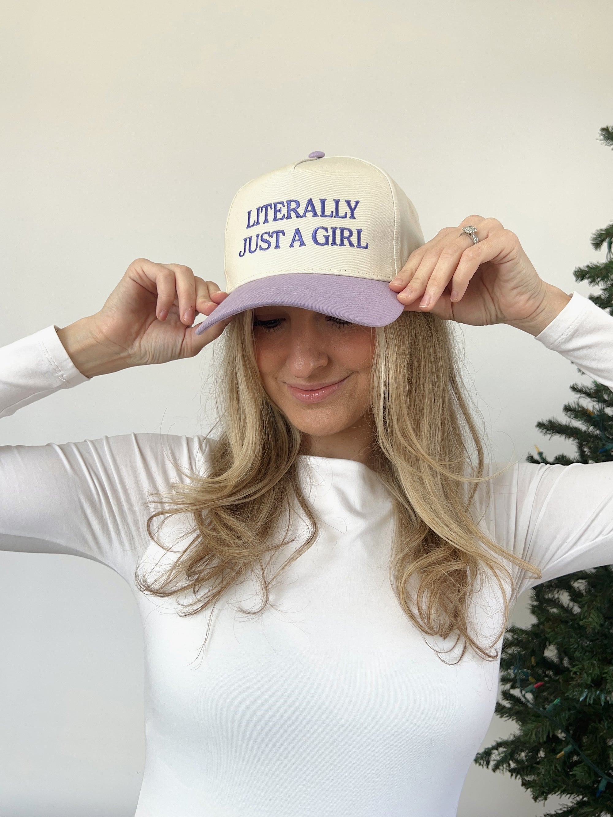 Literally Just A Girl Hat- PURPLE