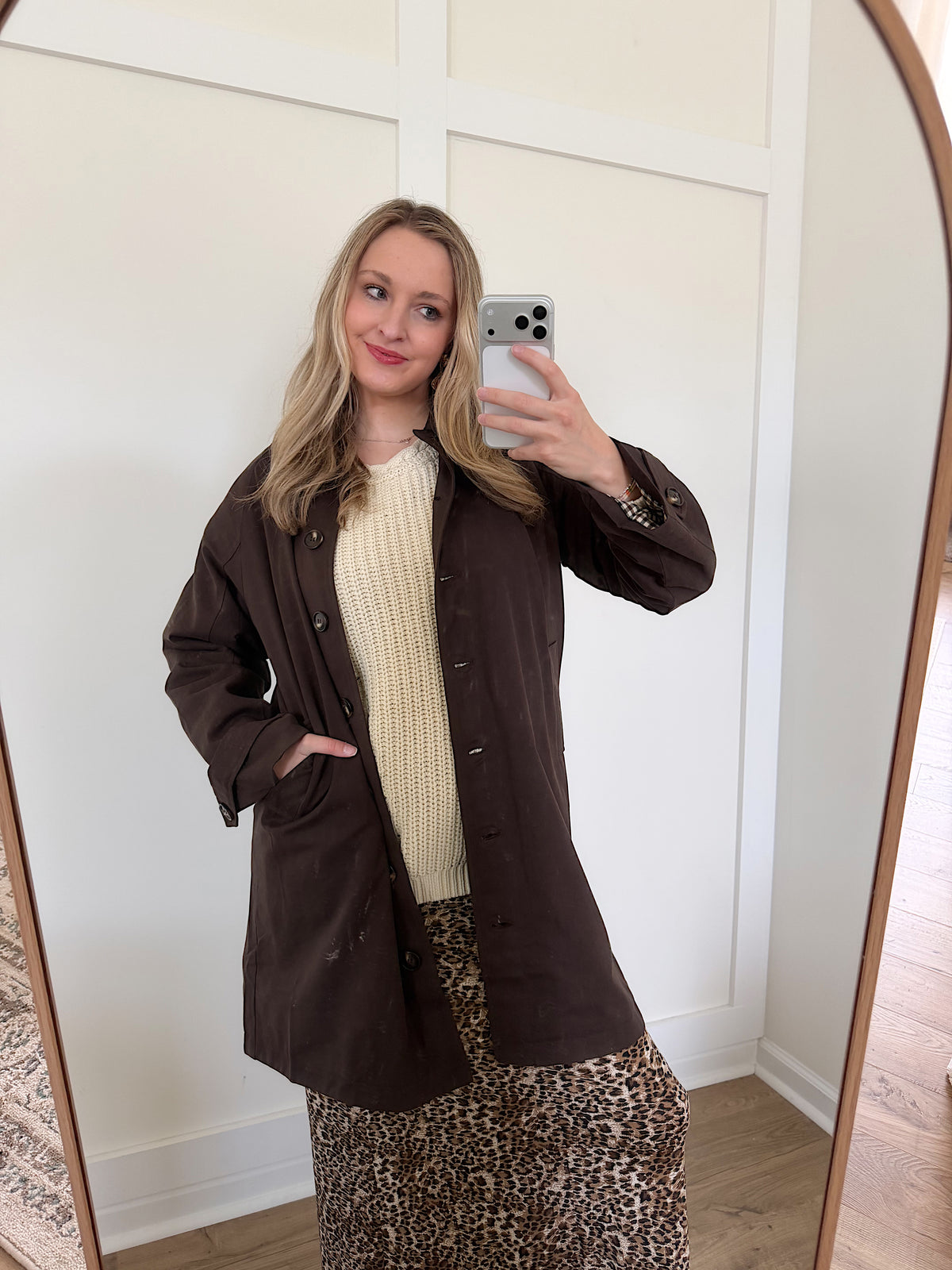 Kensington Trench Coat- Brown