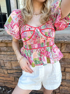 Sunset Spritz Top- ONE MEDIUM