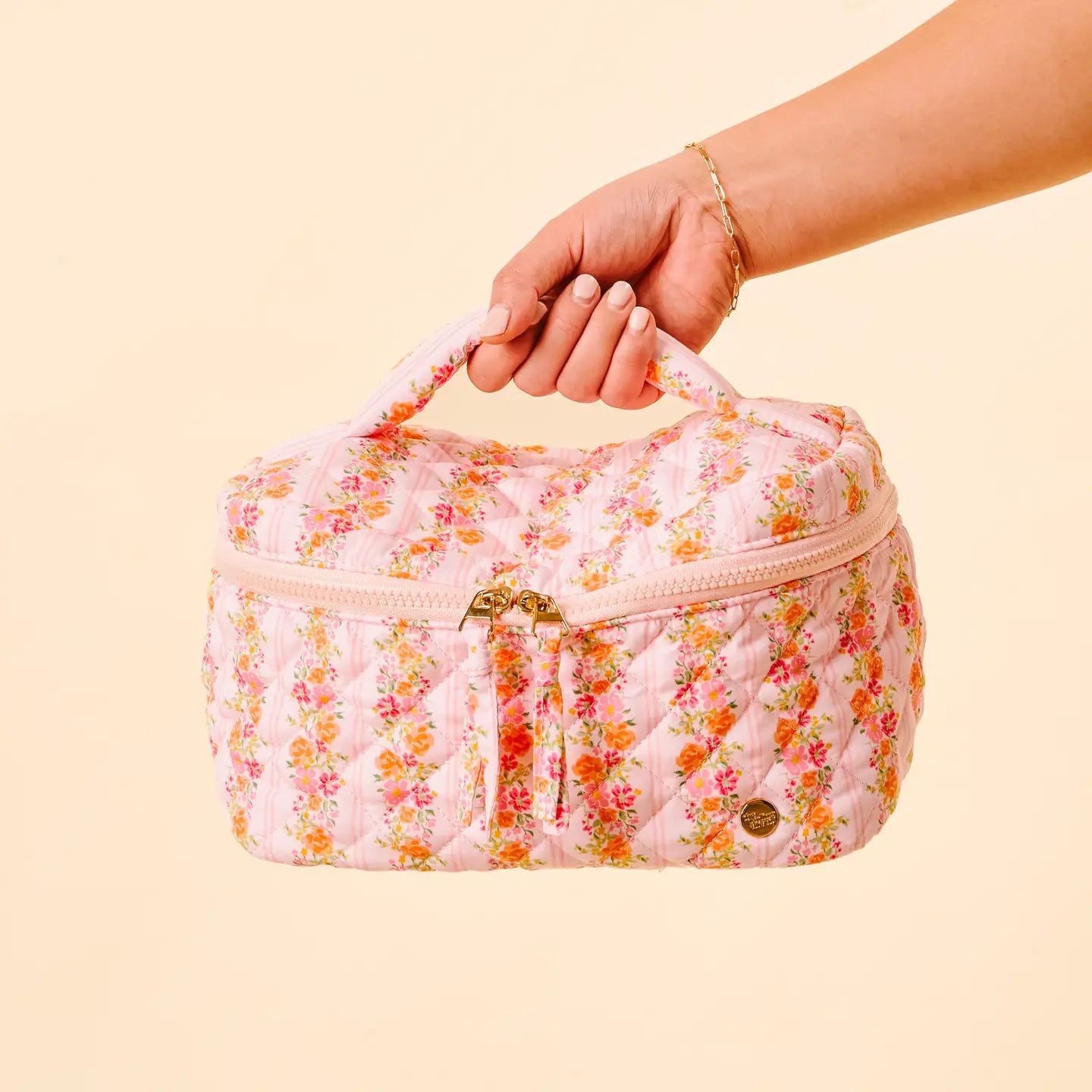 Genevieve Quilted Cosmetic Bag