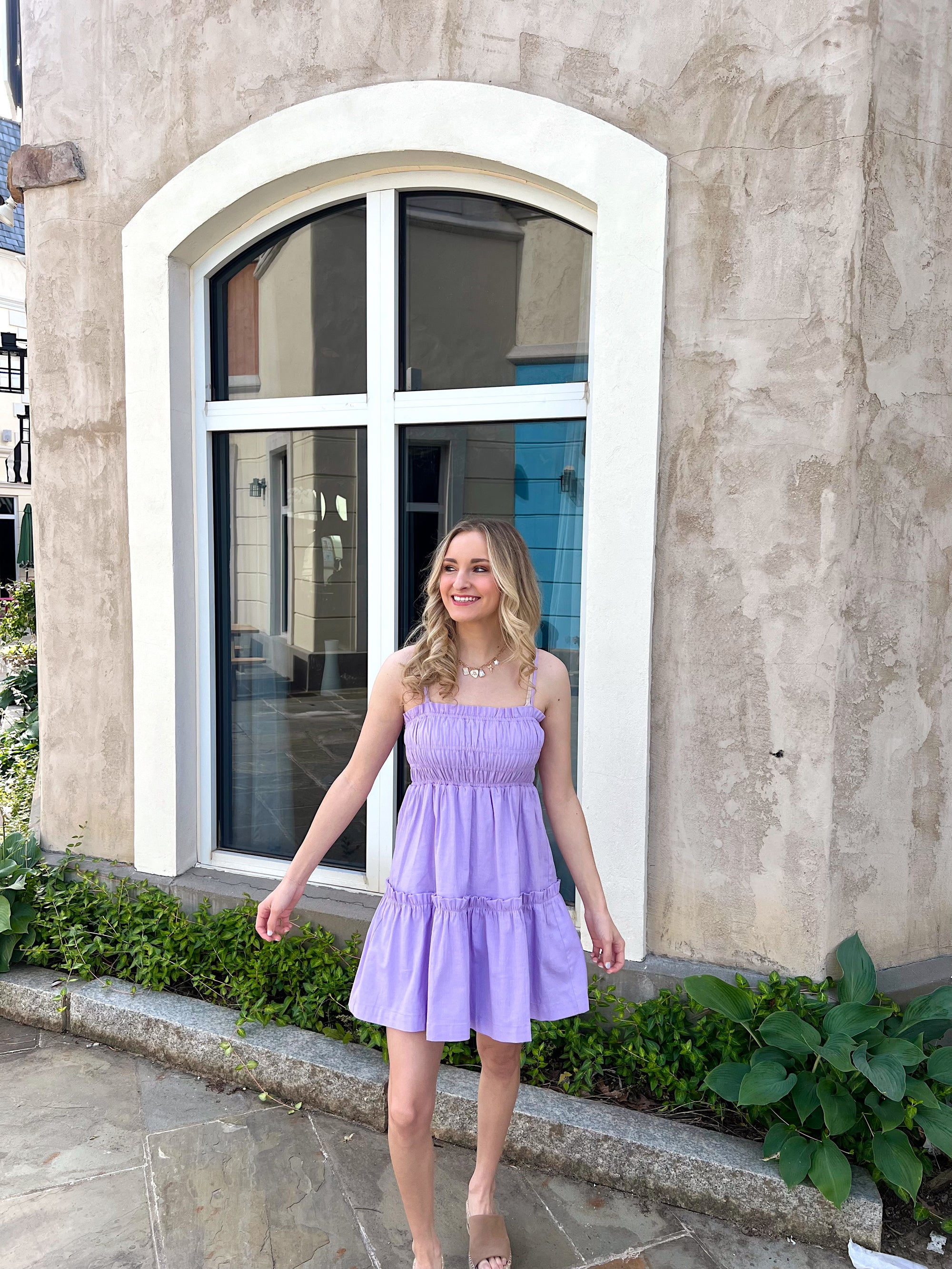 Wisteria Vines Mini Dress