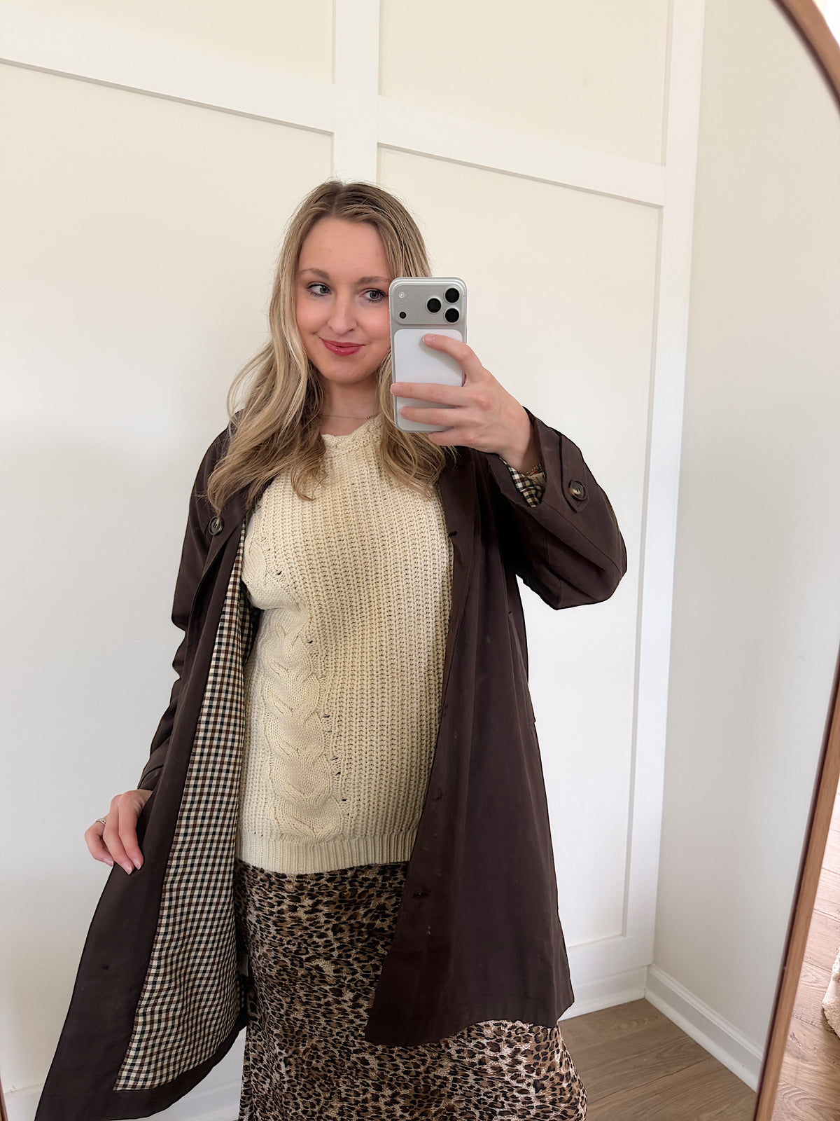 Kensington Trench Coat- Brown