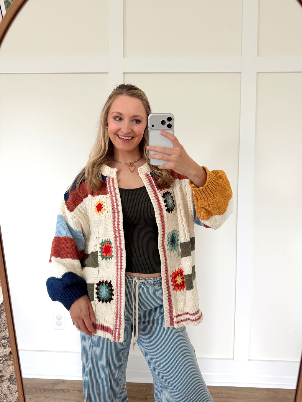Elowen Patchwork Open Cardigan