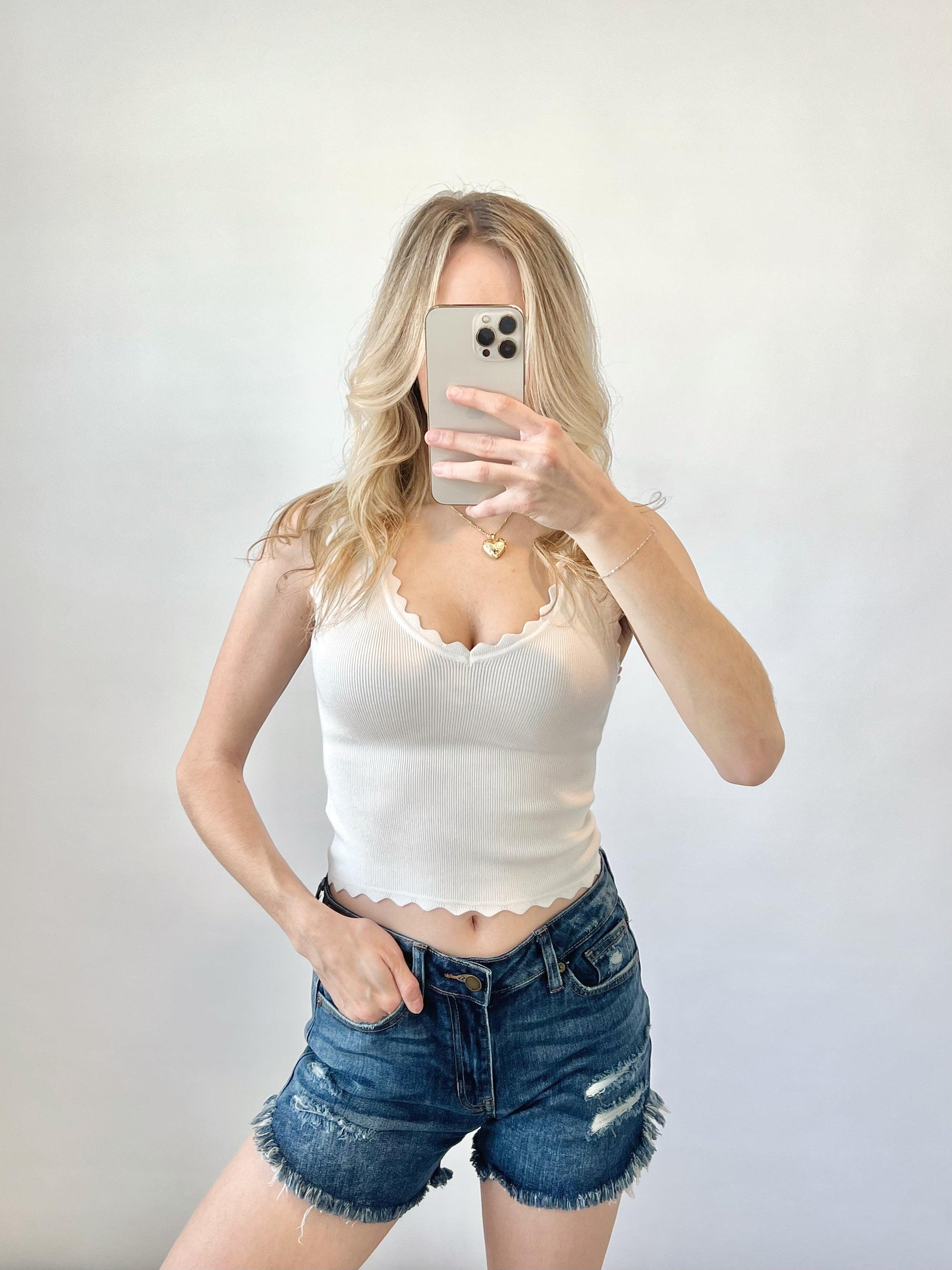 First Ever Denim Shorts