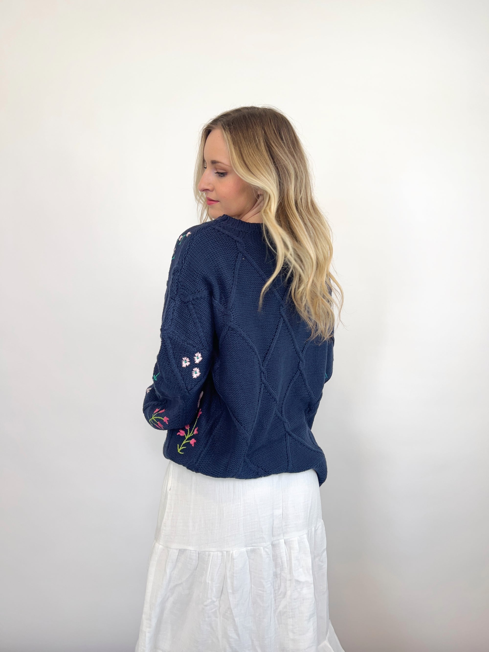 Stitched In Bloom Sweater
