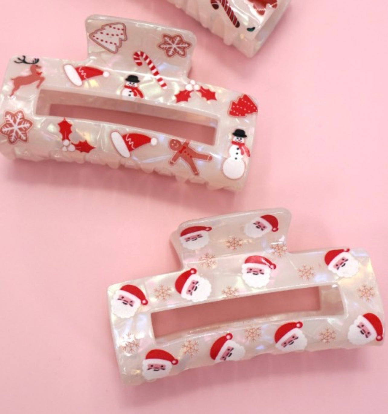 Holly Jolly Claw Clip