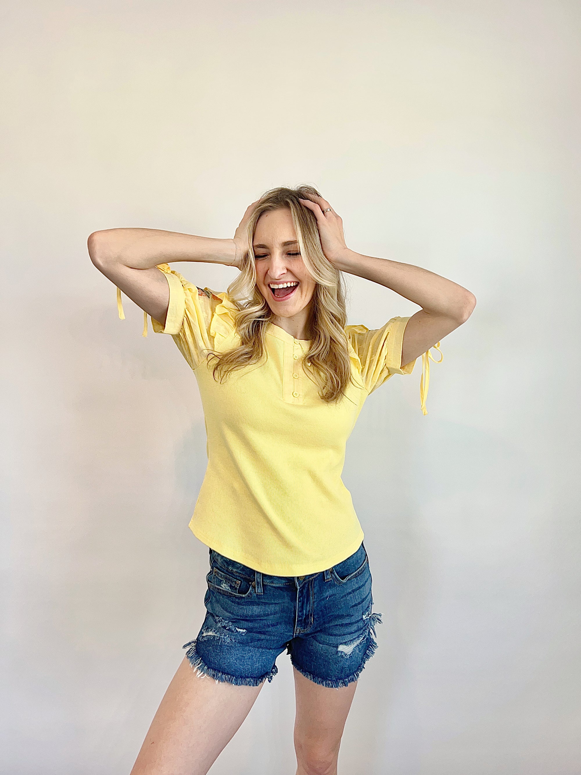Chin Up Buttercup Top- ONE SMALL