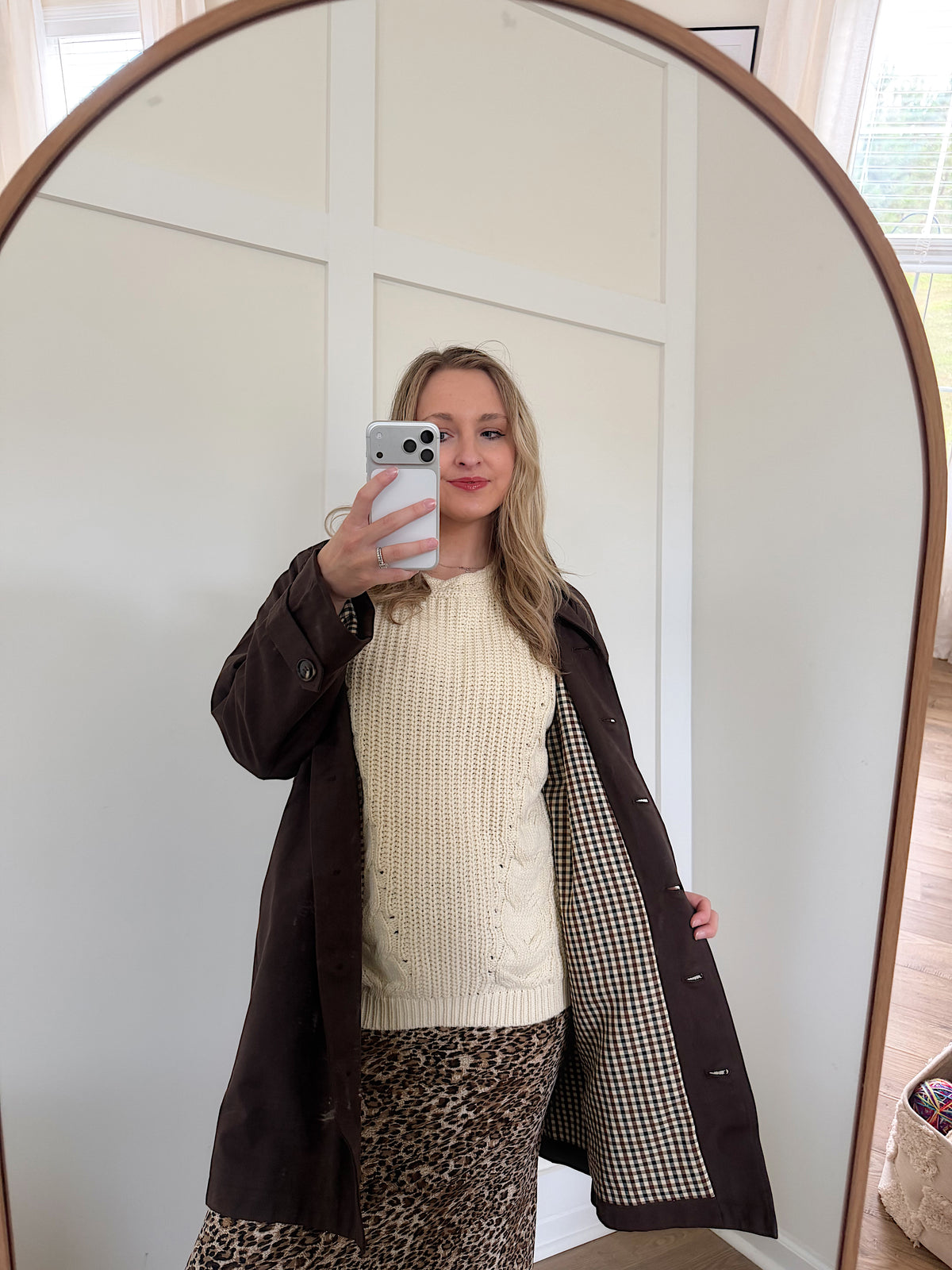 Kensington Trench Coat- Brown