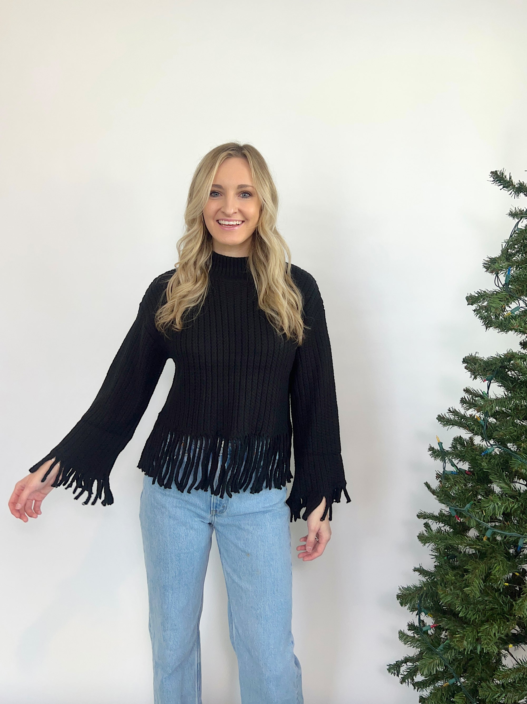 Shadow Peak Fringe Sweater