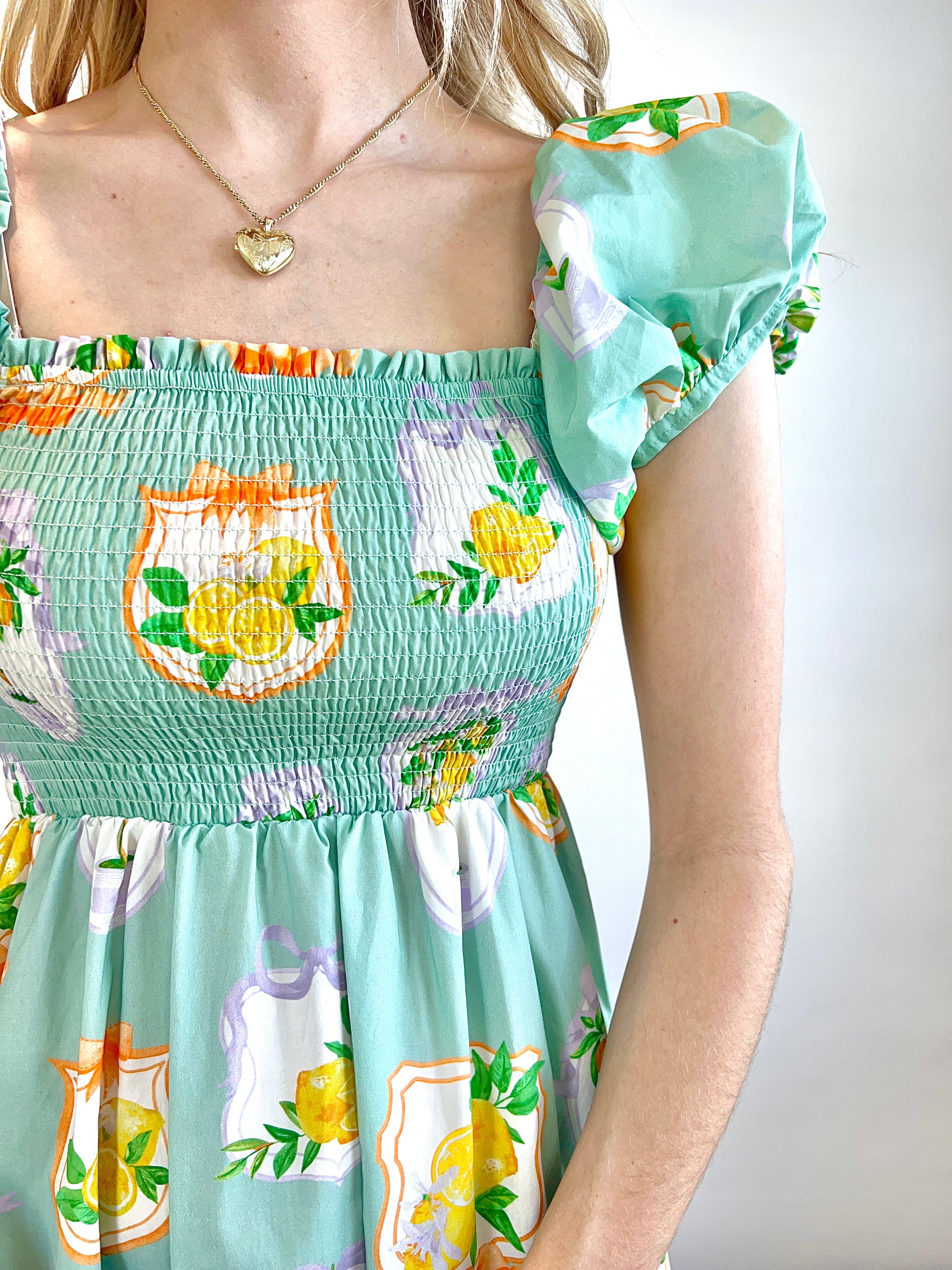 Citrus Grove Midi Dress