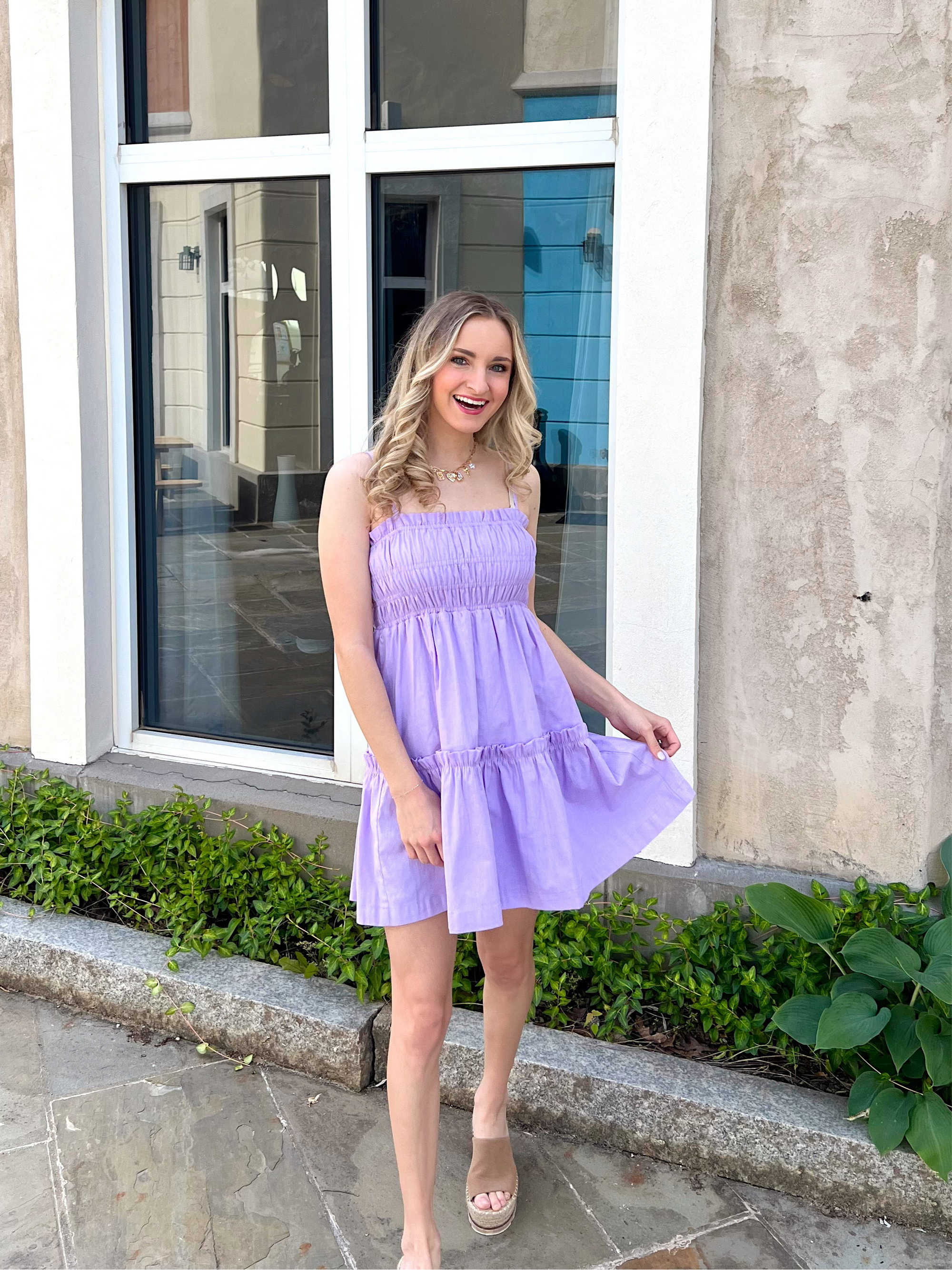 Wisteria Vines Mini Dress