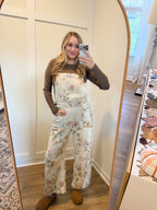 Evangeline Vintage Floral Overalls