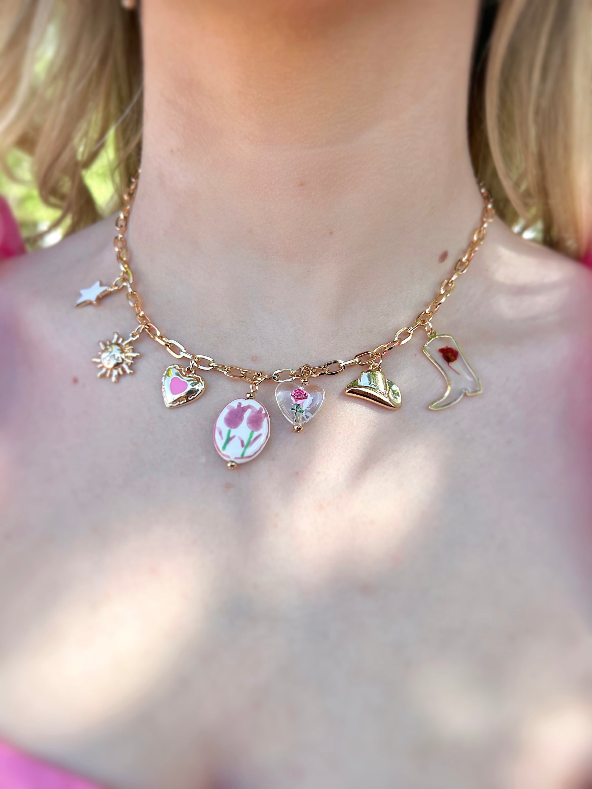 Elena Charm Necklace - ONE LEFT