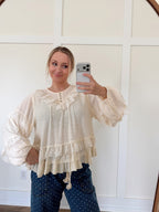 Leara Ruffle Long Sleeve