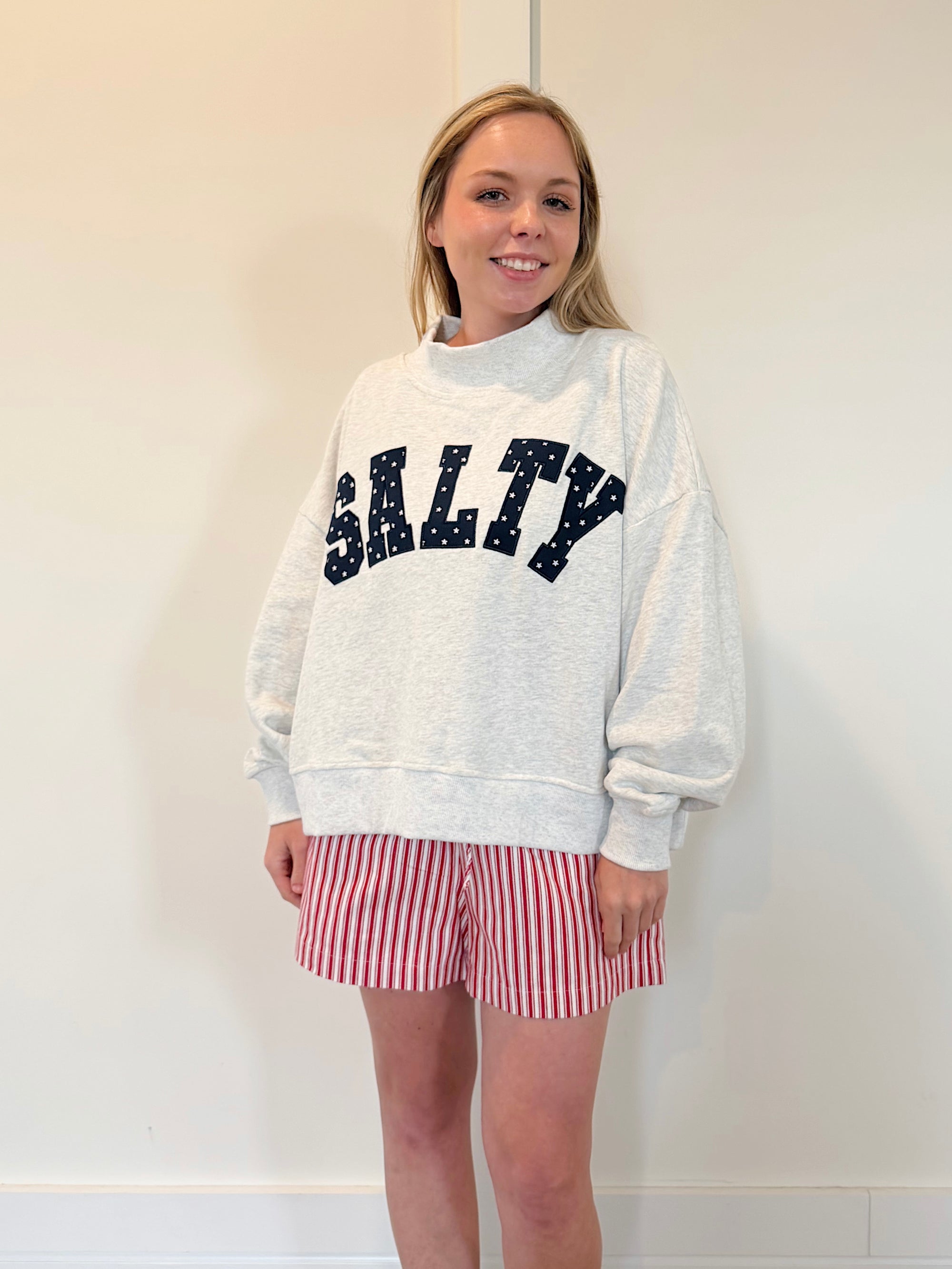 Salty Stars Mockneck Sweatshirt
