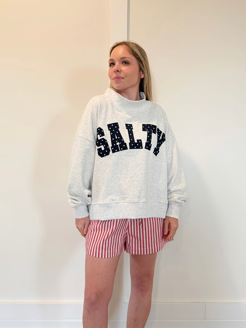 Salty Stars Mockneck Sweatshirt