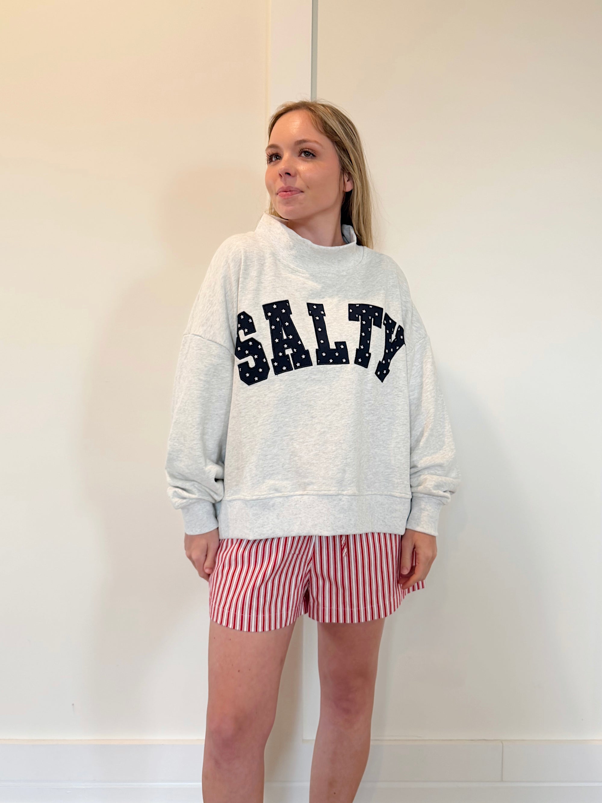 Salty Stars Mockneck Sweatshirt