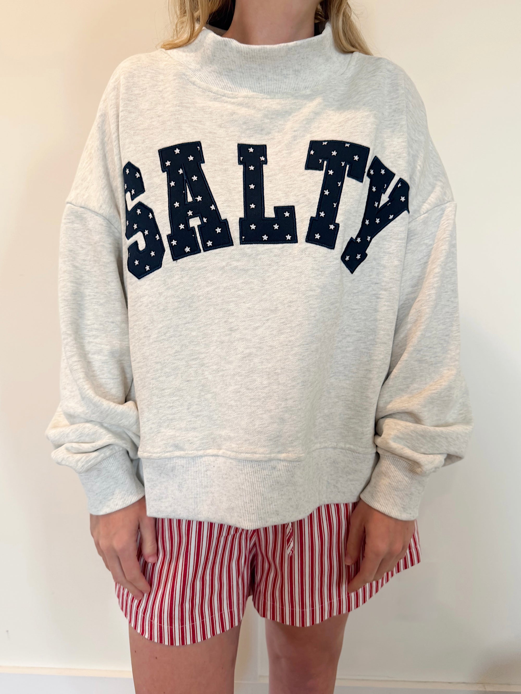 Salty Stars Mockneck Sweatshirt