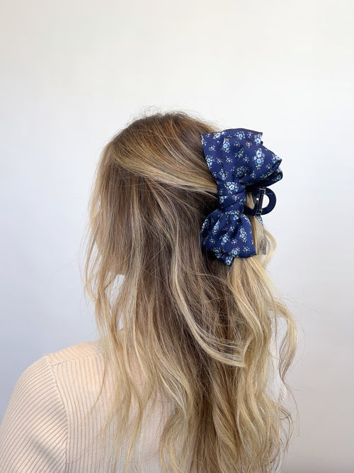 Alessandra Satin Bow Claw Clip