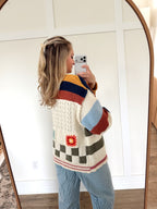 Elowen Patchwork Open Cardigan