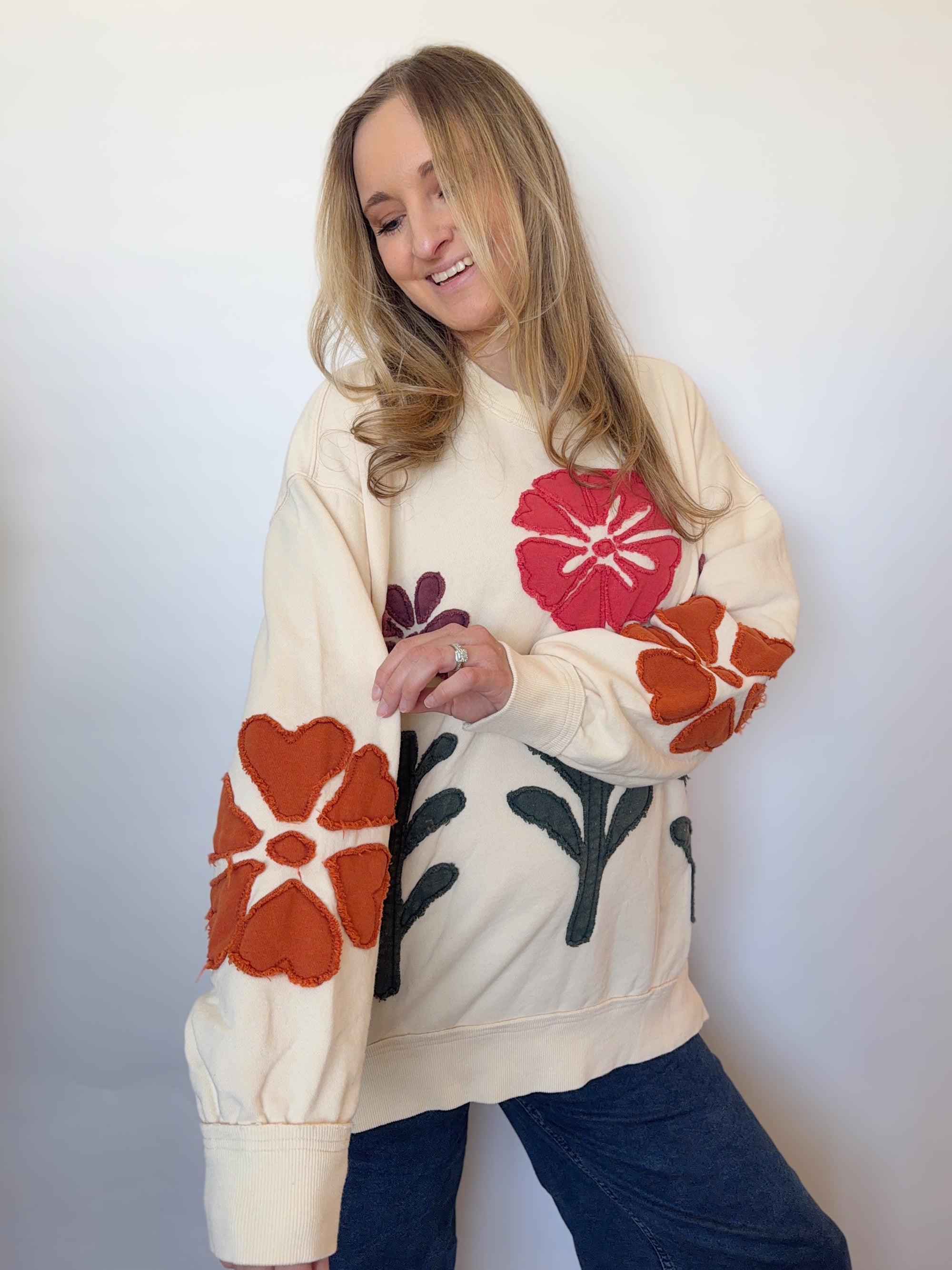 Painted Garden Pullover