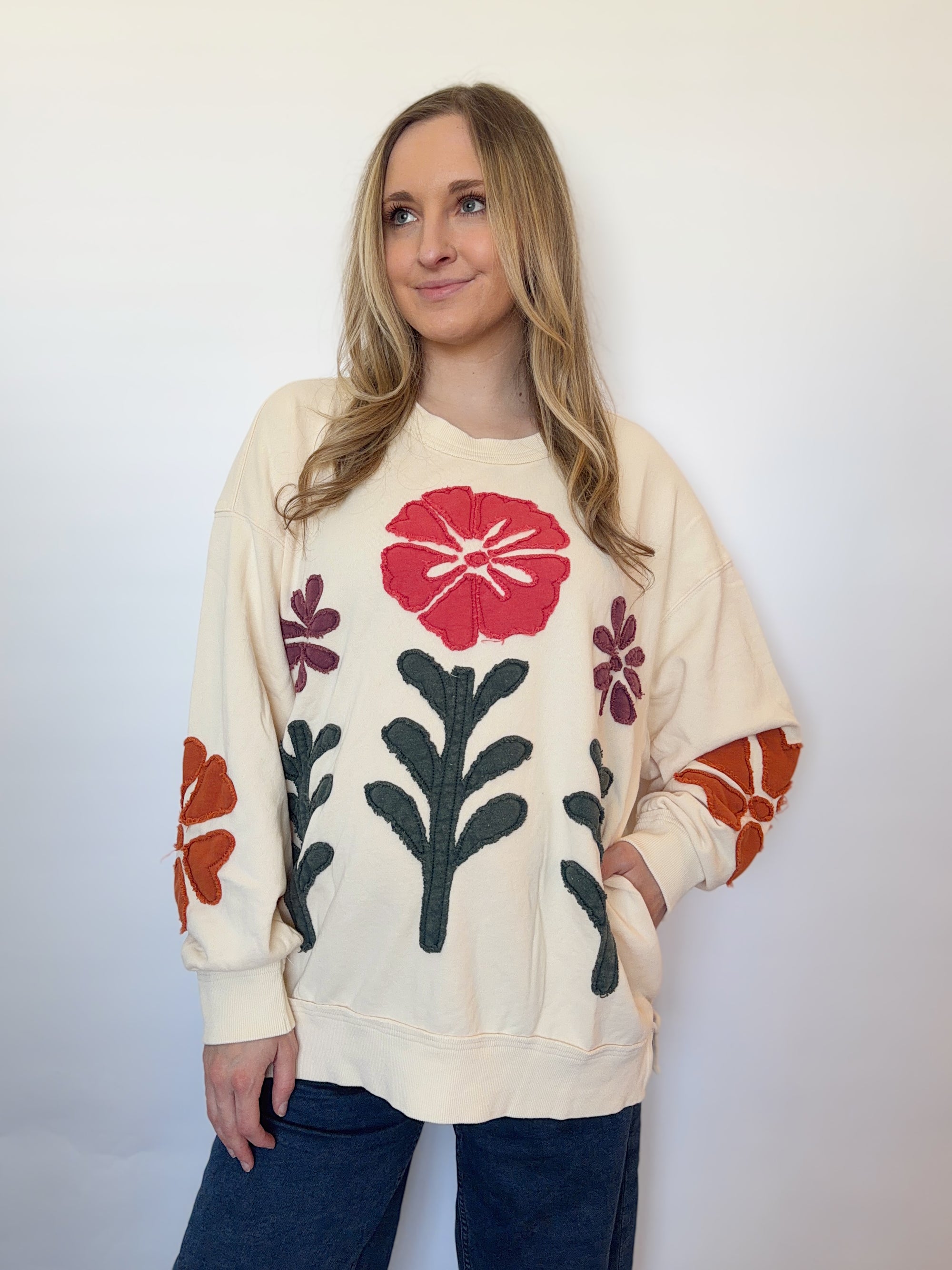 Painted Garden Pullover