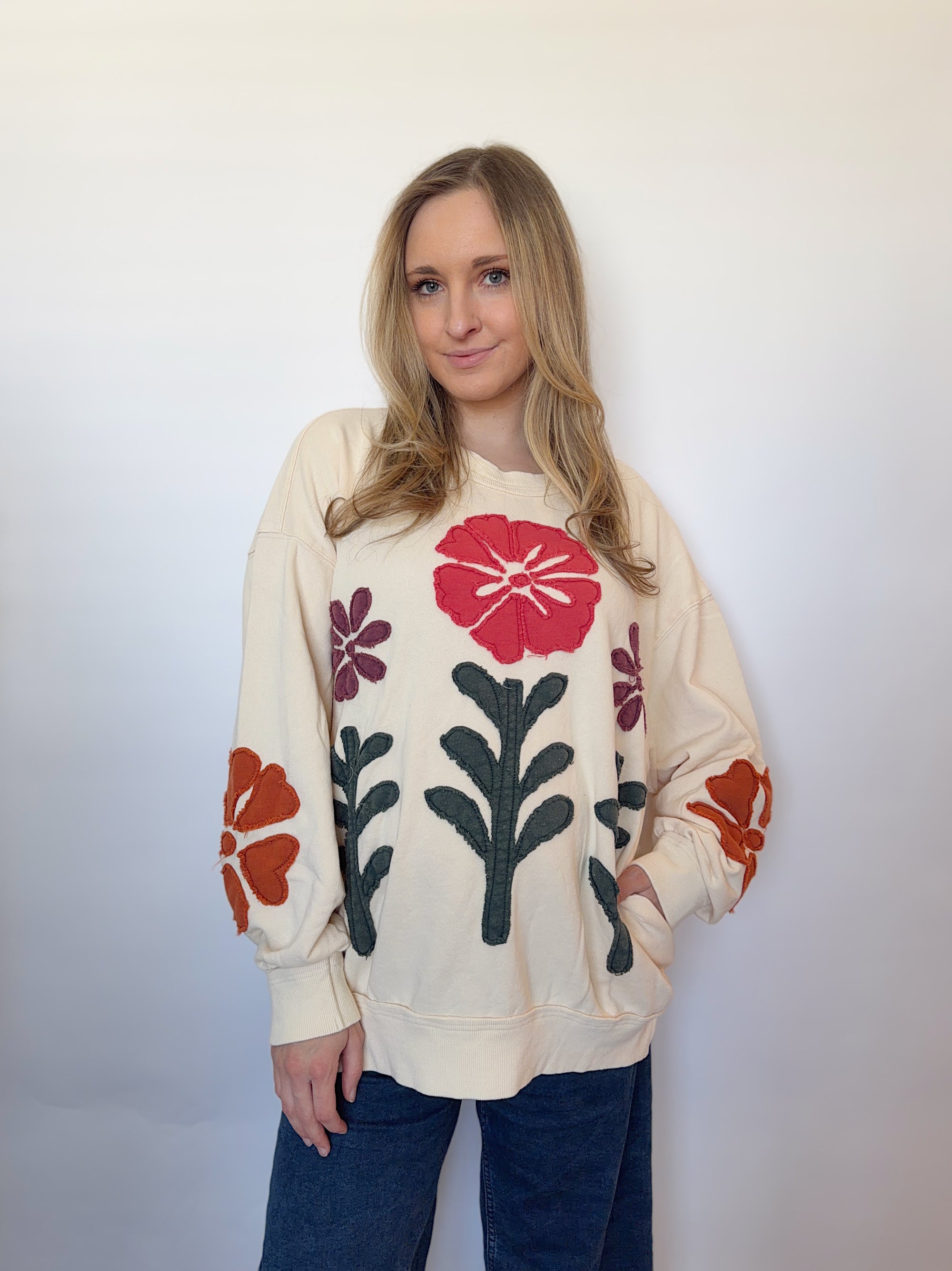 Painted Garden Pullover