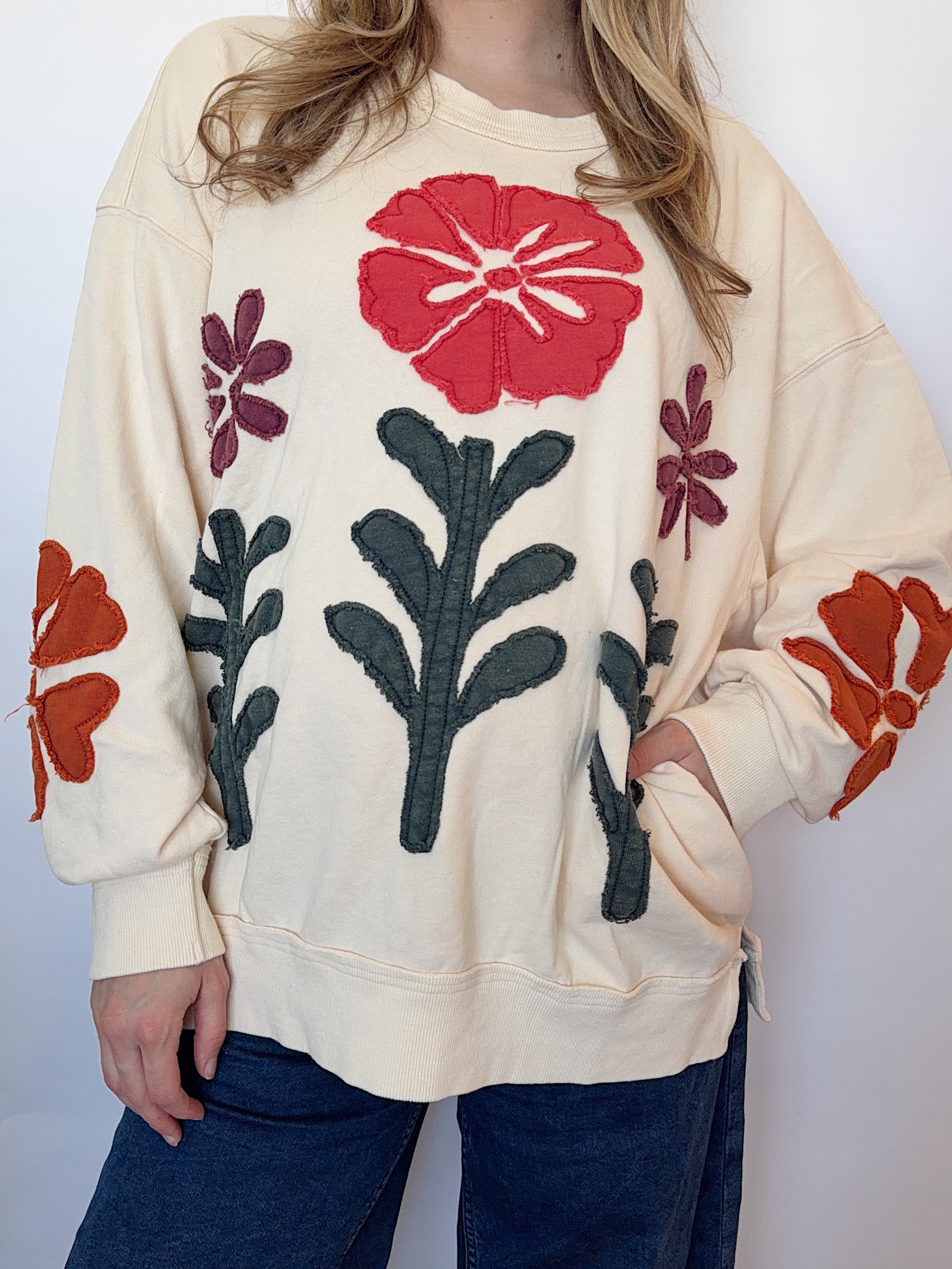 Painted Garden Pullover