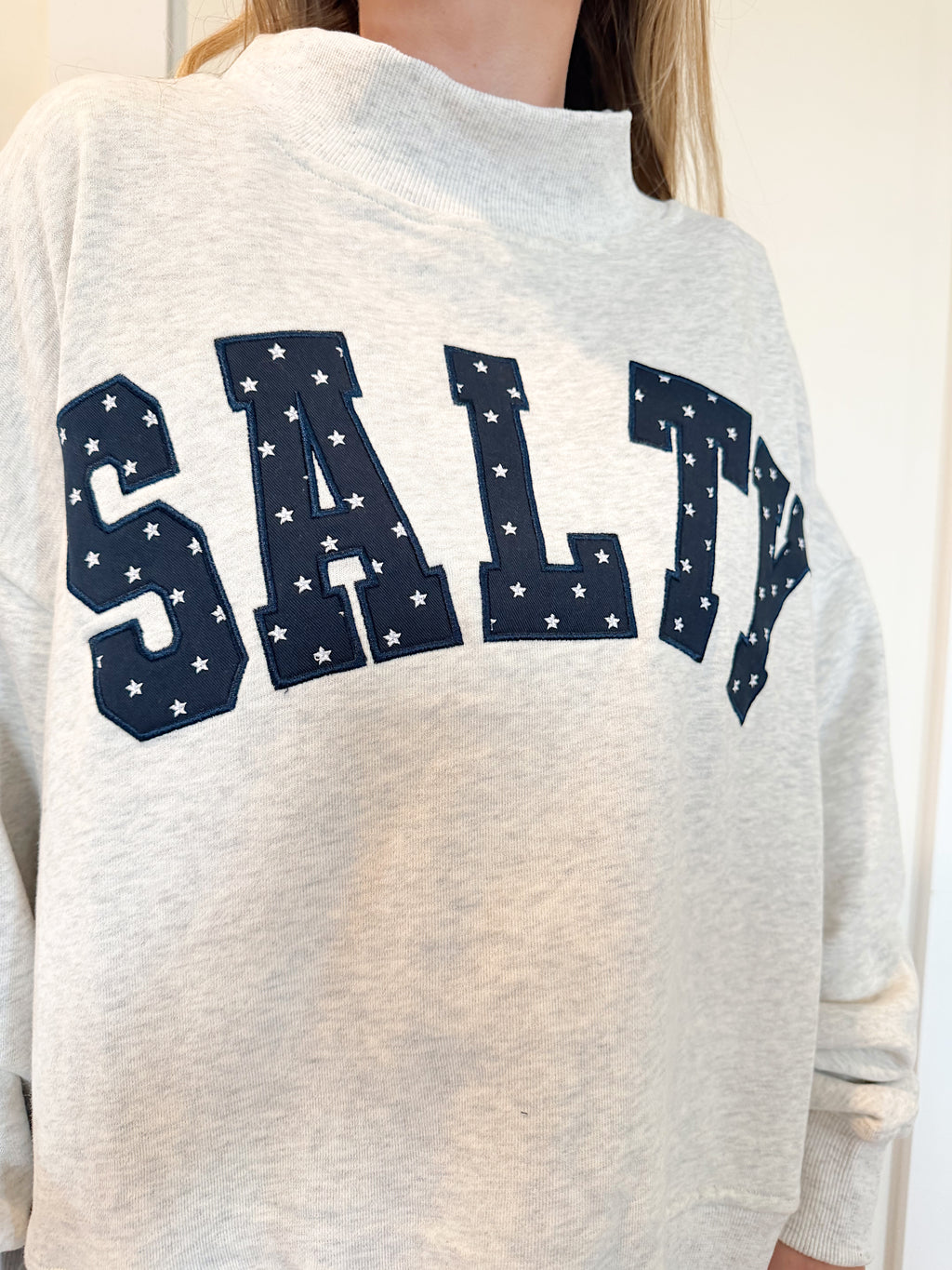 Salty Stars Mockneck Sweatshirt
