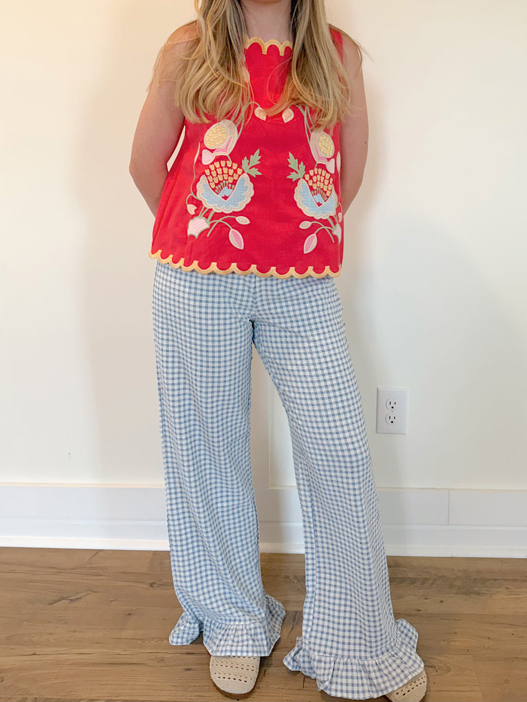 Christella Gingham Pants