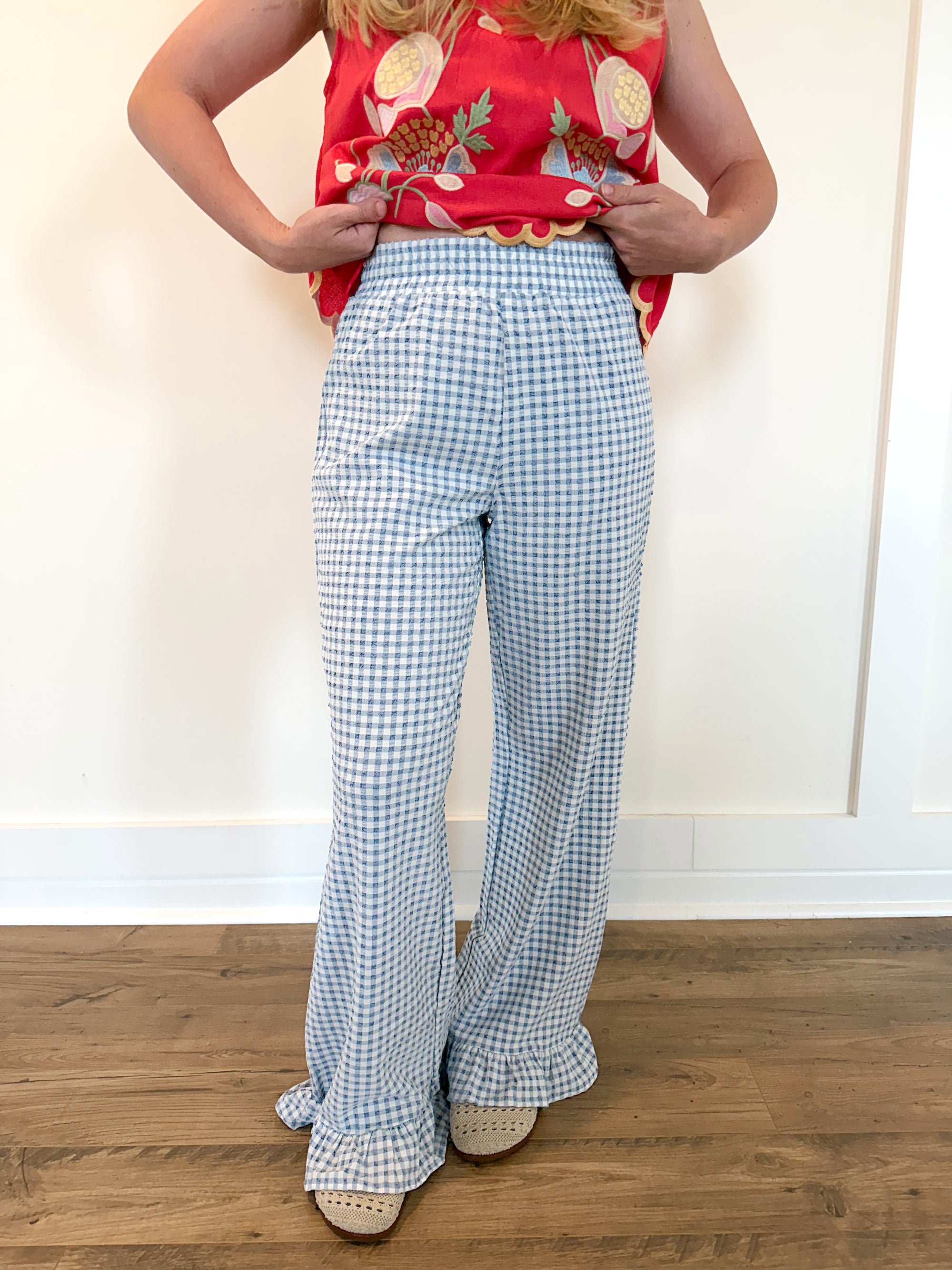 Christella Gingham Pants