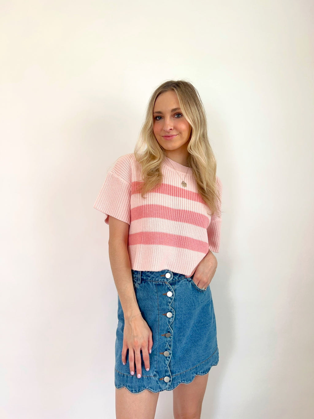 Strawberry Milkshake Top- ONE SMALL