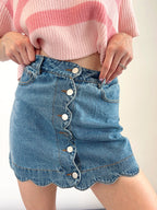 Bluebird Denim Skirt- ONE MEDIUM