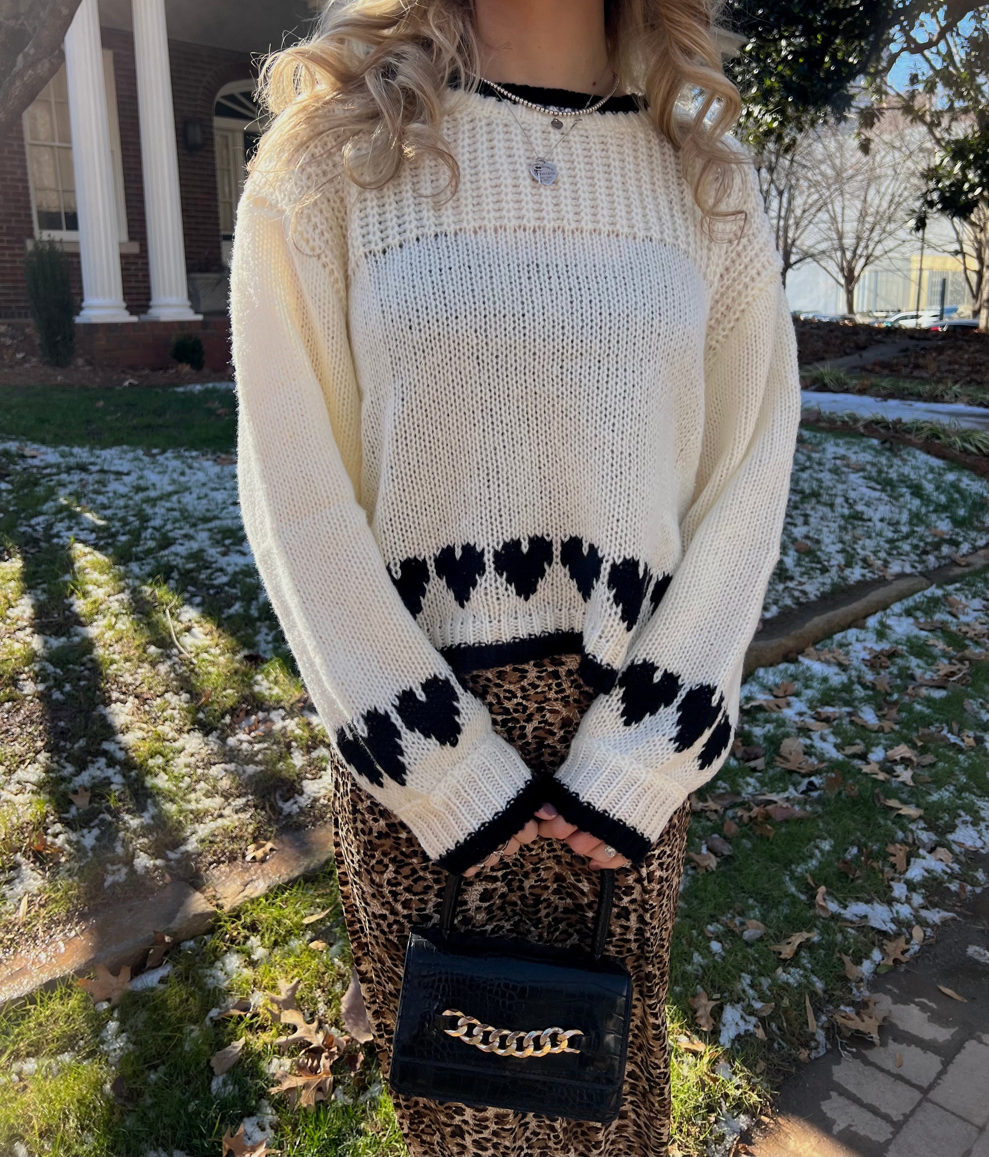 Beating Hearts Sweater- ONE SMALL