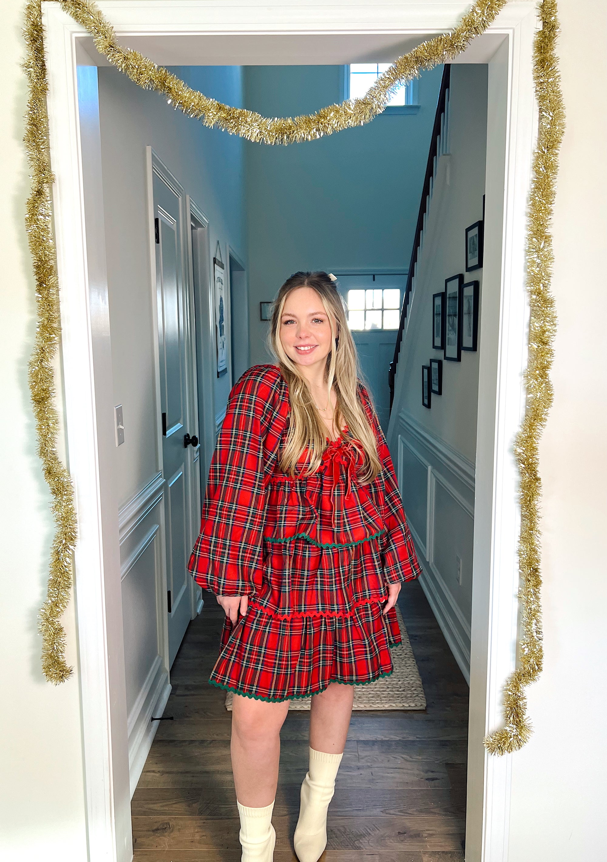 Yuletide Dress- ONE SMALL