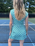 Courtside Petals Athletic Romper- LARGE