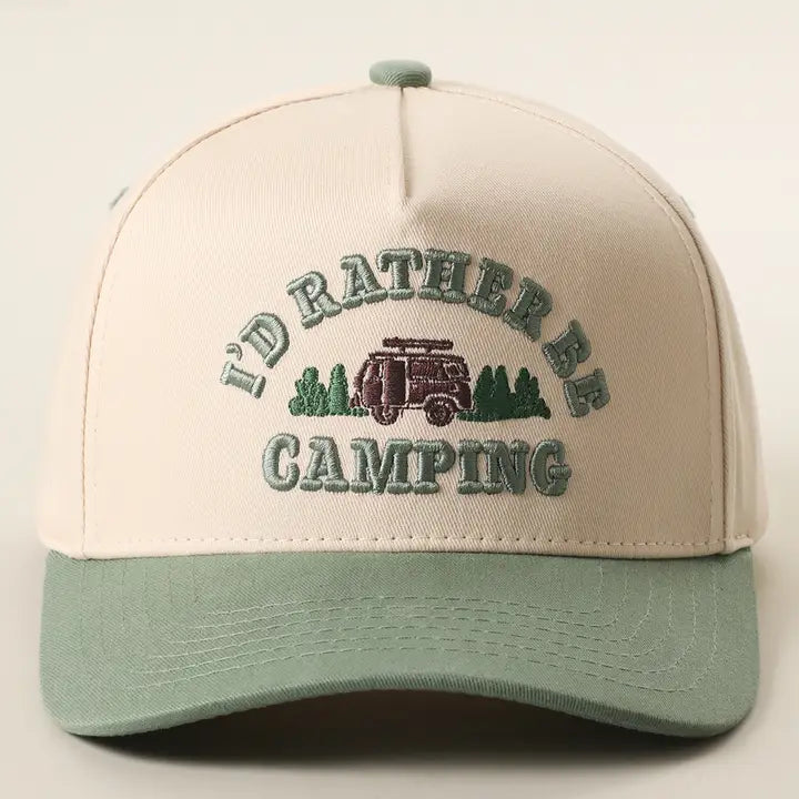 I'd Rather Be Camping Hat